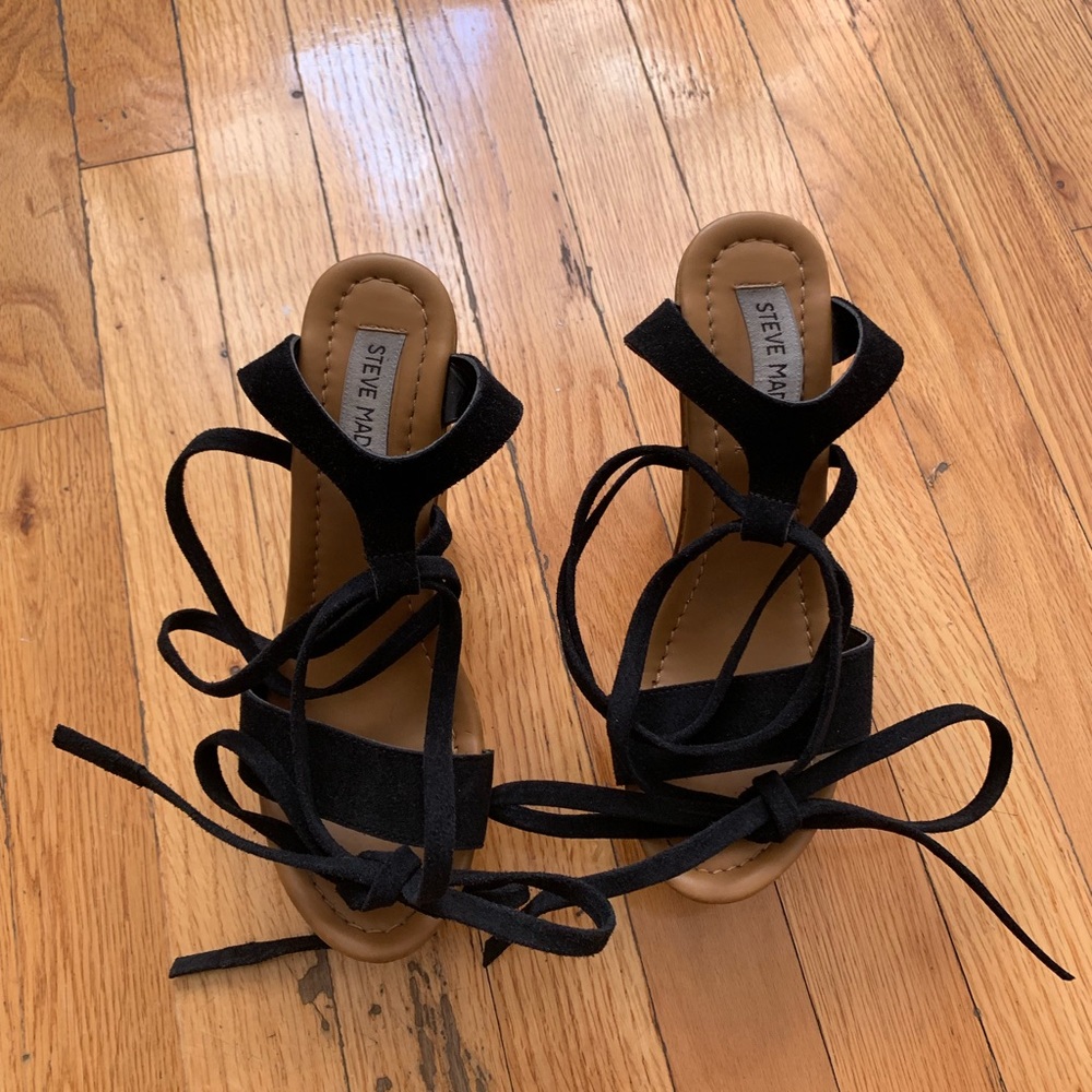 Wooden platform heels